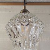 Portable globe lamp in antique glass - mid 20th century