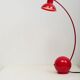 Memphis red desk lamp, 1970s