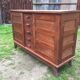 Vintage buffet René Gabriel in oak period reconstruction said of disaster victims