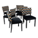 Art Deco modernist chairs in black beech, Alfons Kotschi - 1930-1940