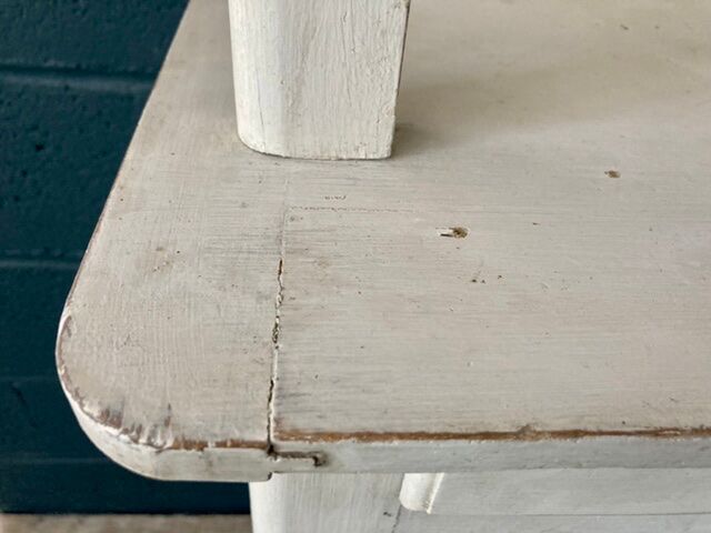 Old white Parisian buffet