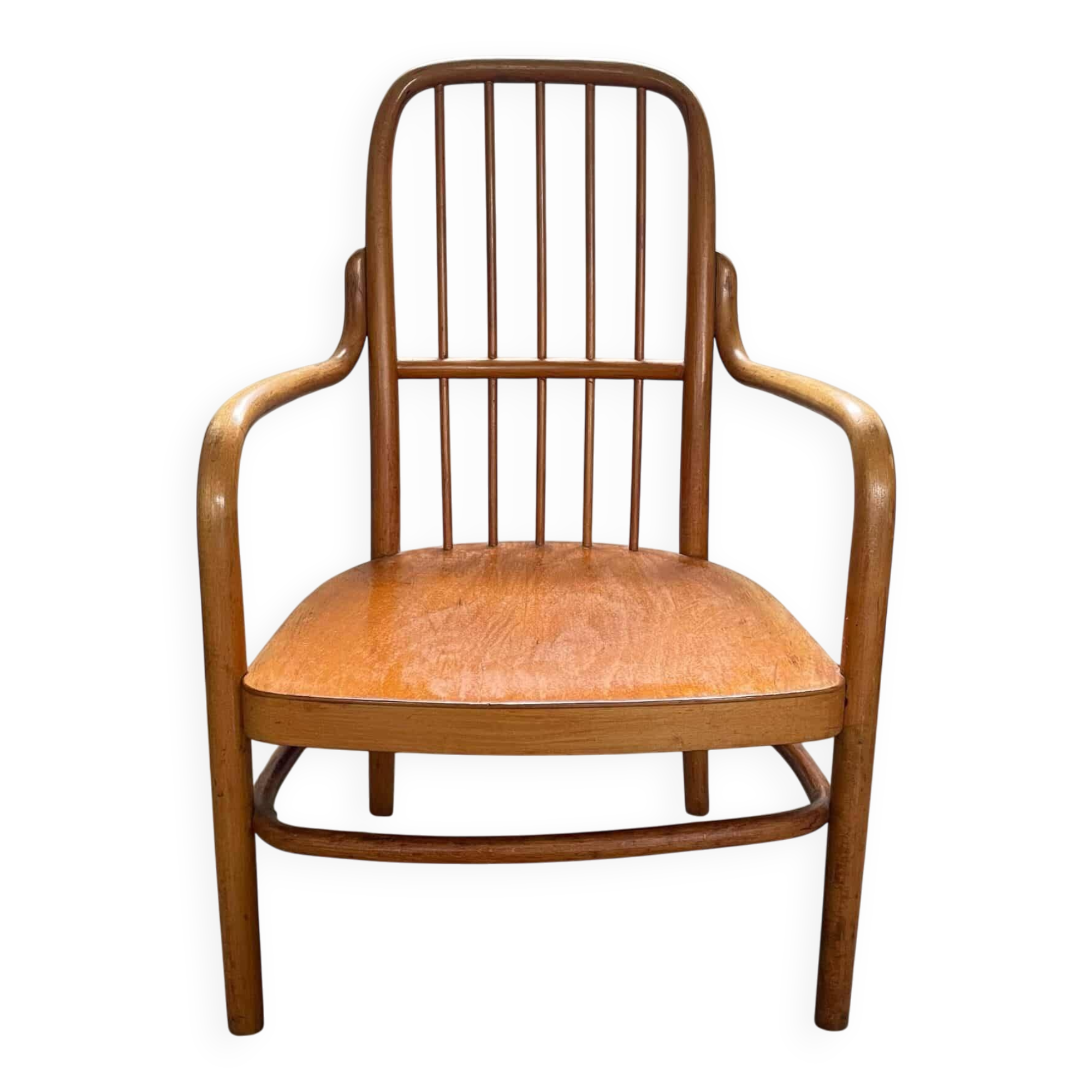 Bentwood armchair model A63-F, design Josef Frank for Thonet, 1930s, Austria