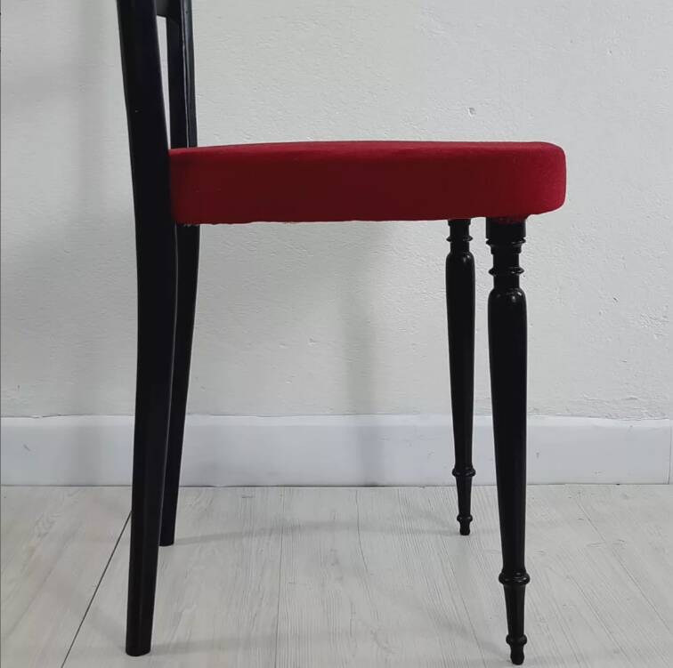 Pair of chiavarine chairs 40/50s high backrest