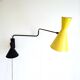 Light fixture, metal wall sconce, 1960s