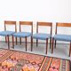 4 Danish Mid-Century style dining chairs | Teak | Kvadrat fabric