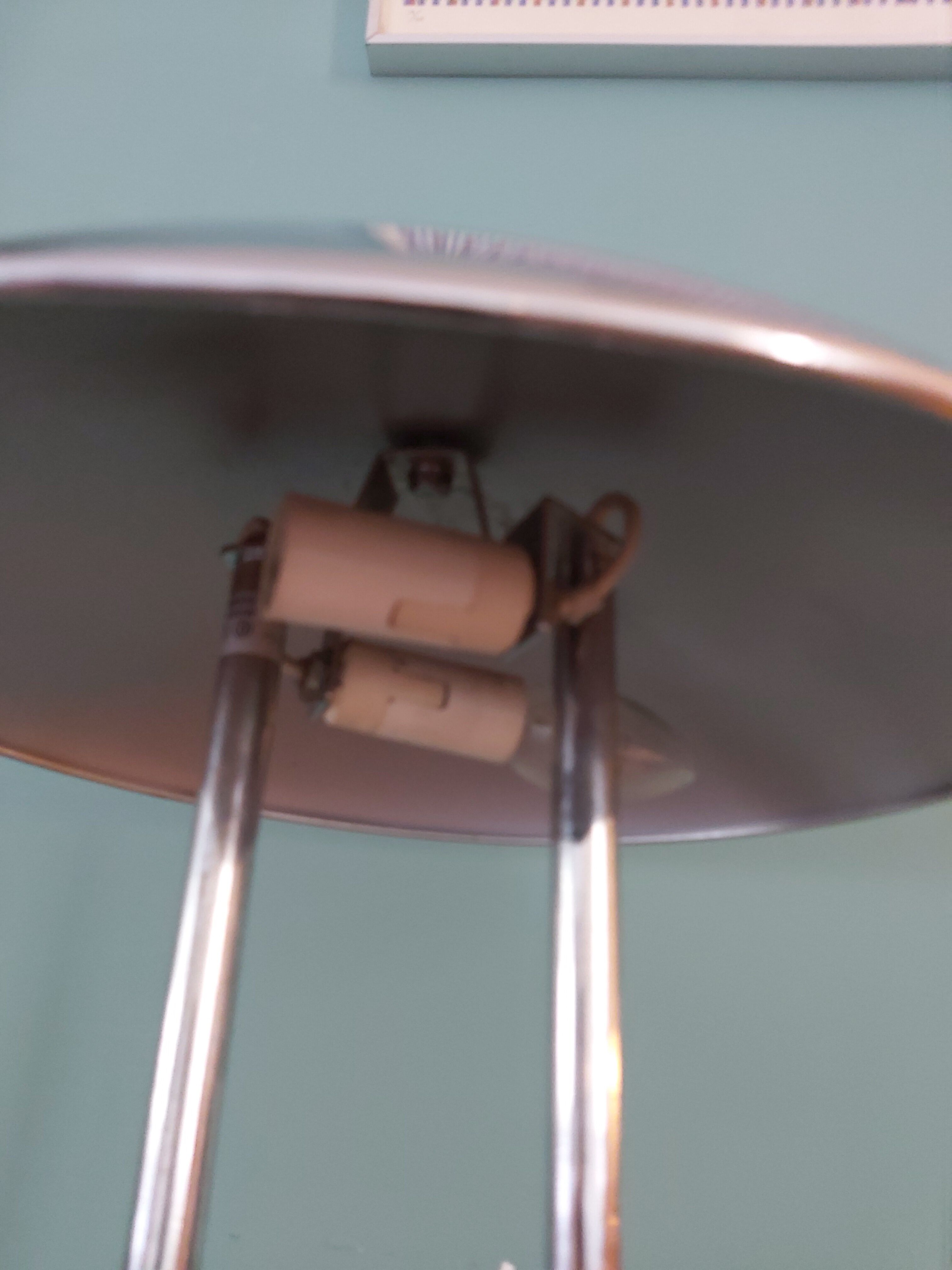 Robert Sonneman's chrome mushroom lamp for Ikea years 80