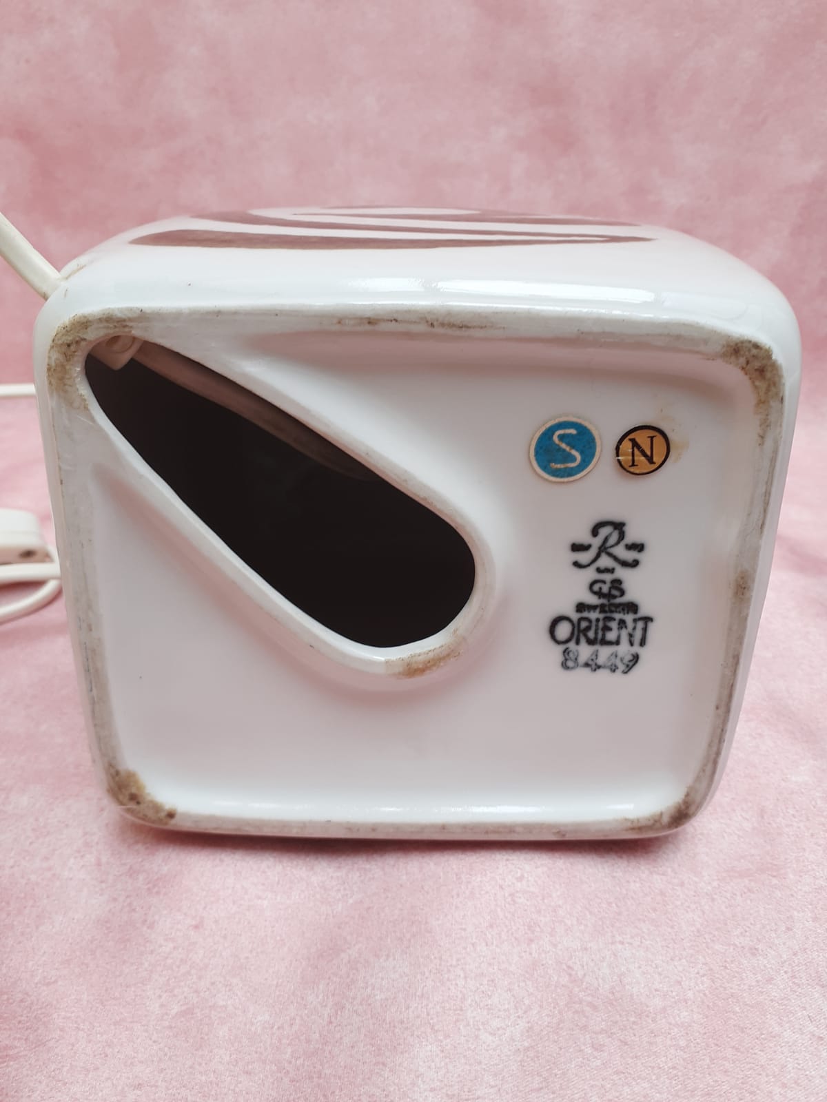 Signed ceramic lamp foot