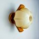 “COCOON” WALL LIGHT, RESIN AND PINE, ITALY, 1970