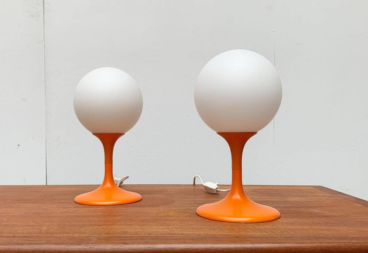 Mid-century Swiss table lamps by E.R. Nele for Temde, set of 2