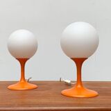 Mid-century Swiss table lamps by E.R. Nele for Temde, set of 2