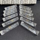 Box of 12 knife holders crystal cut XXe