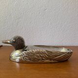 Silver-plated zoomorphic foie gras dish