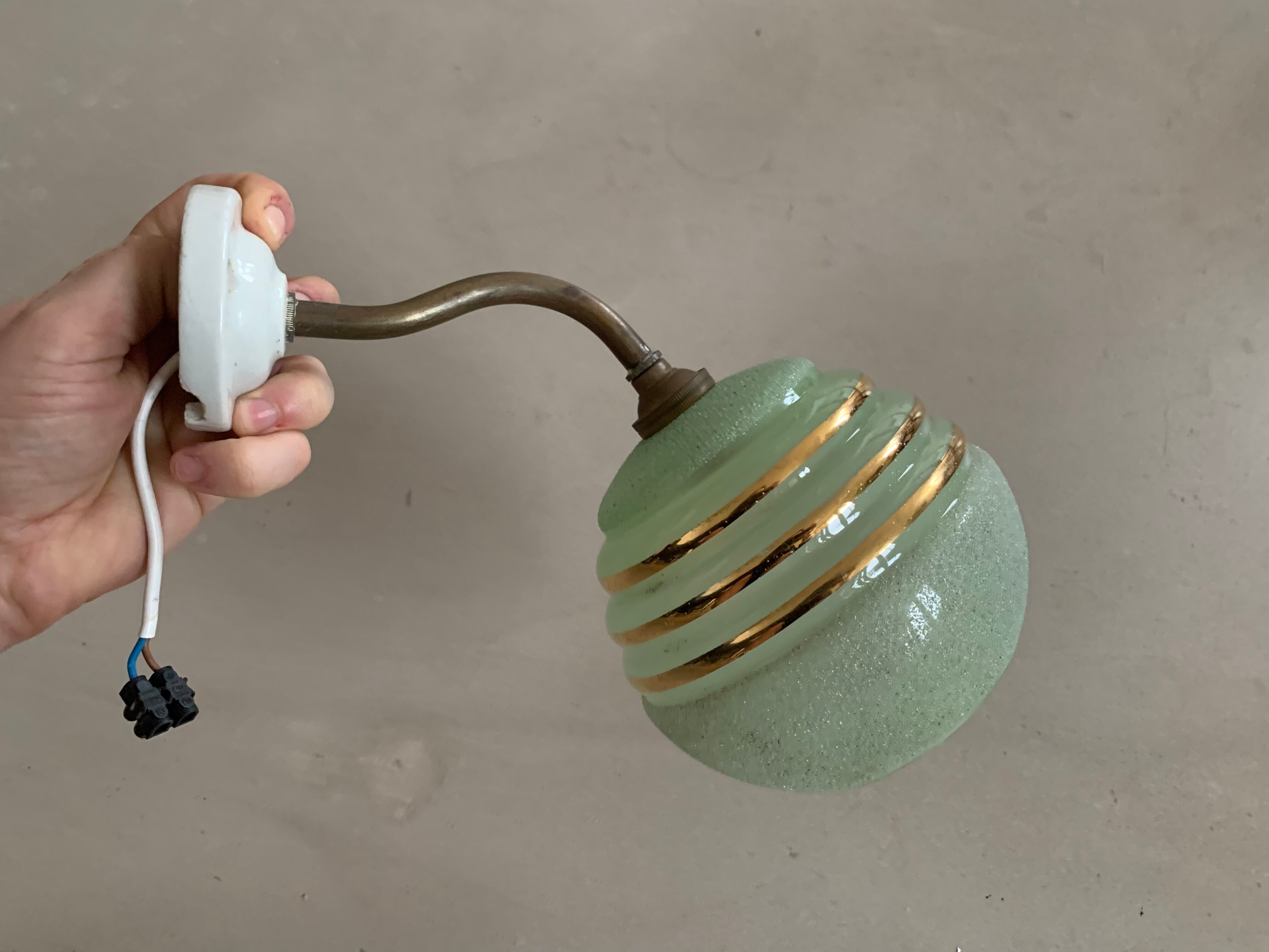 Old gooseneck wall lamp