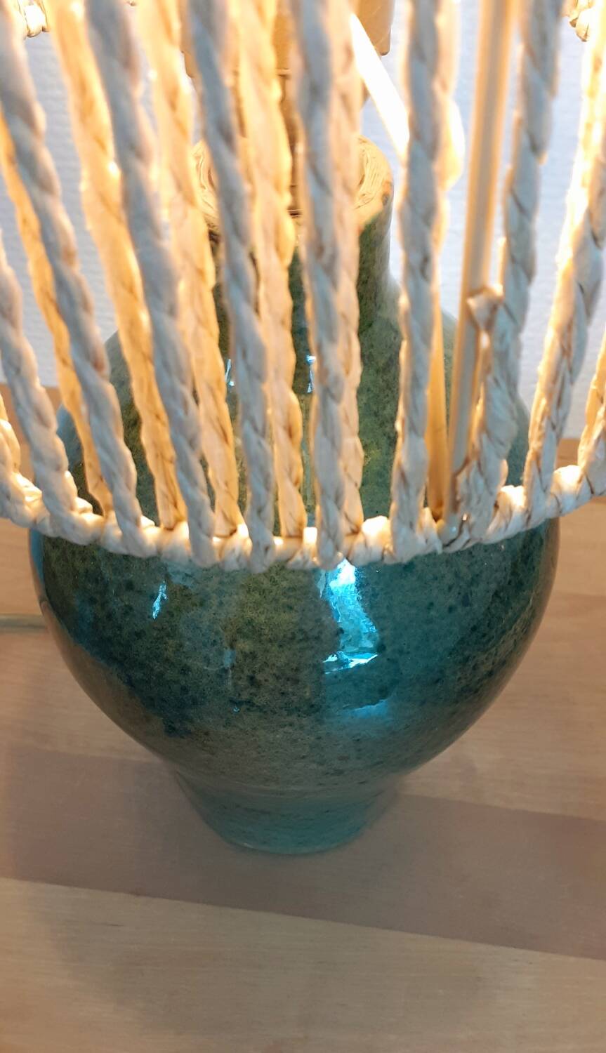 Vintage terracotta lamp