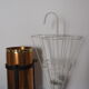 Porte parapluie metal forgé blanc