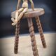 Tripod stool with turned feet