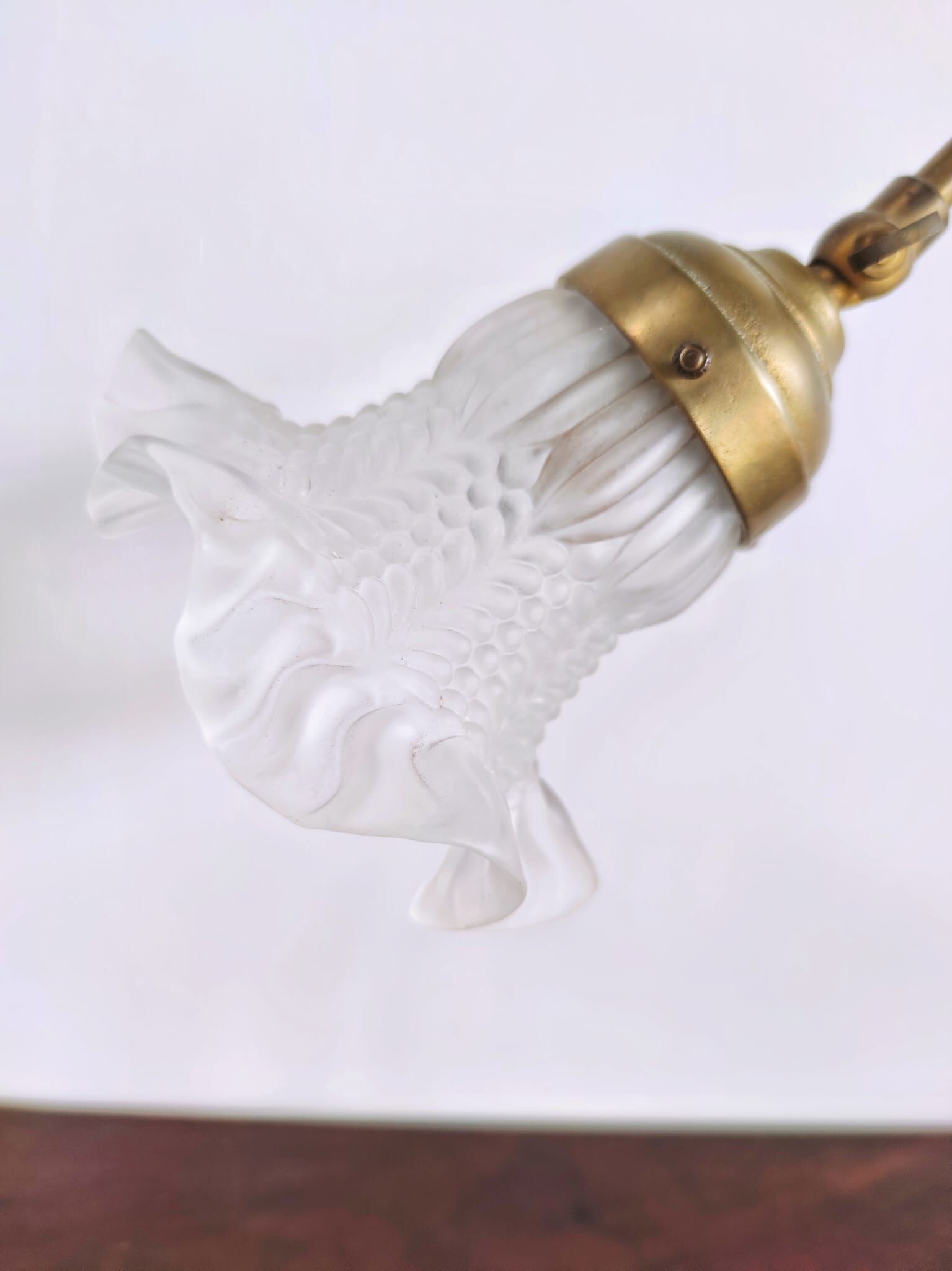Table lamp in brass art deco tulip 1930