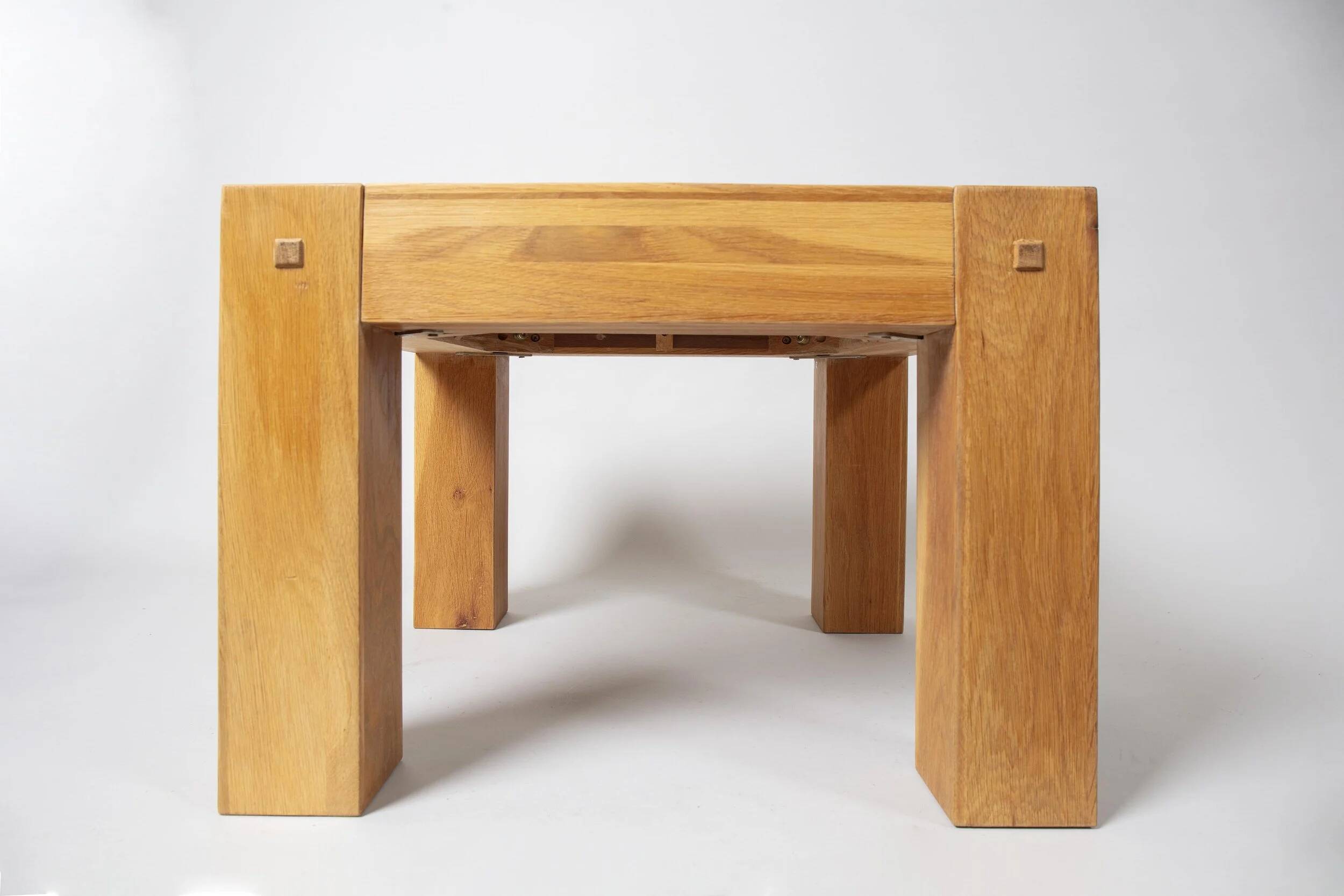 Coffee table in solid ash from the 1970s.