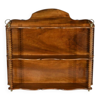 Etagère en noyer, époque Louis Philippe, milieu XIXème