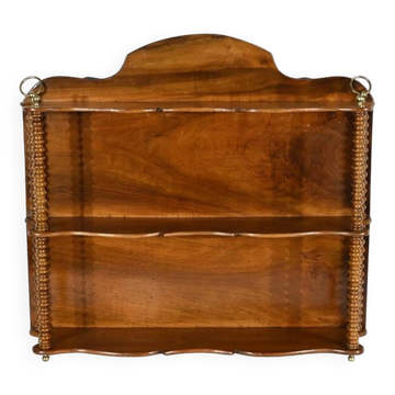 Etagère en noyer, époque Louis Philippe, milieu XIXème