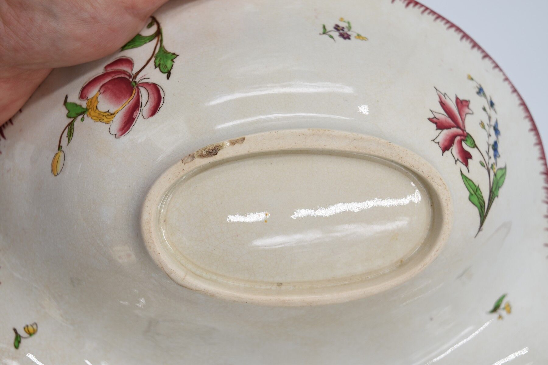 Beggar dish in earthenware from Sarreguemines U&C décor Strasbourg