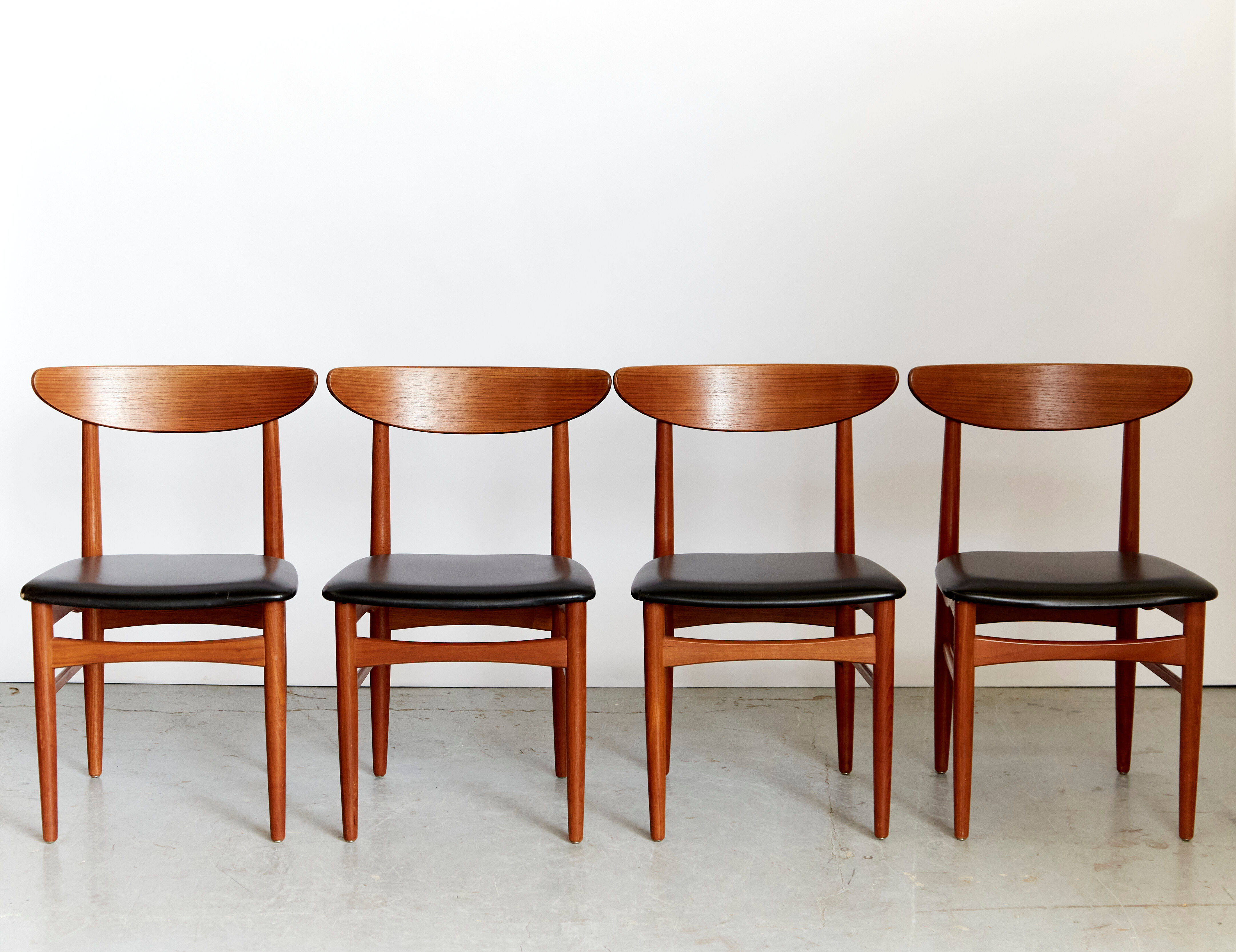 E.W.Bach Teak Dining Chairs for Skovby I Set of Four