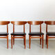 E.W.Bach Teak Dining Chairs for Skovby I Set of Four