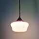 Art Deco suspension in white opaline, 1920s