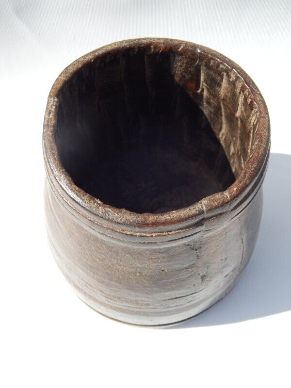 Pot measure Kerala old antique teak