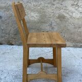Set of solid oak chairs