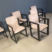 Set of 6 vintage dining chairs attributed to Tobia Scarpa, 1970s