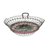 Dish in barbotine late 19th century