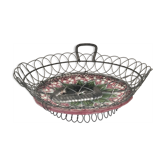 Dish in barbotine late 19th century