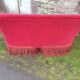 Napoleon III red velvet bench