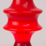 Midcentury red table lamp