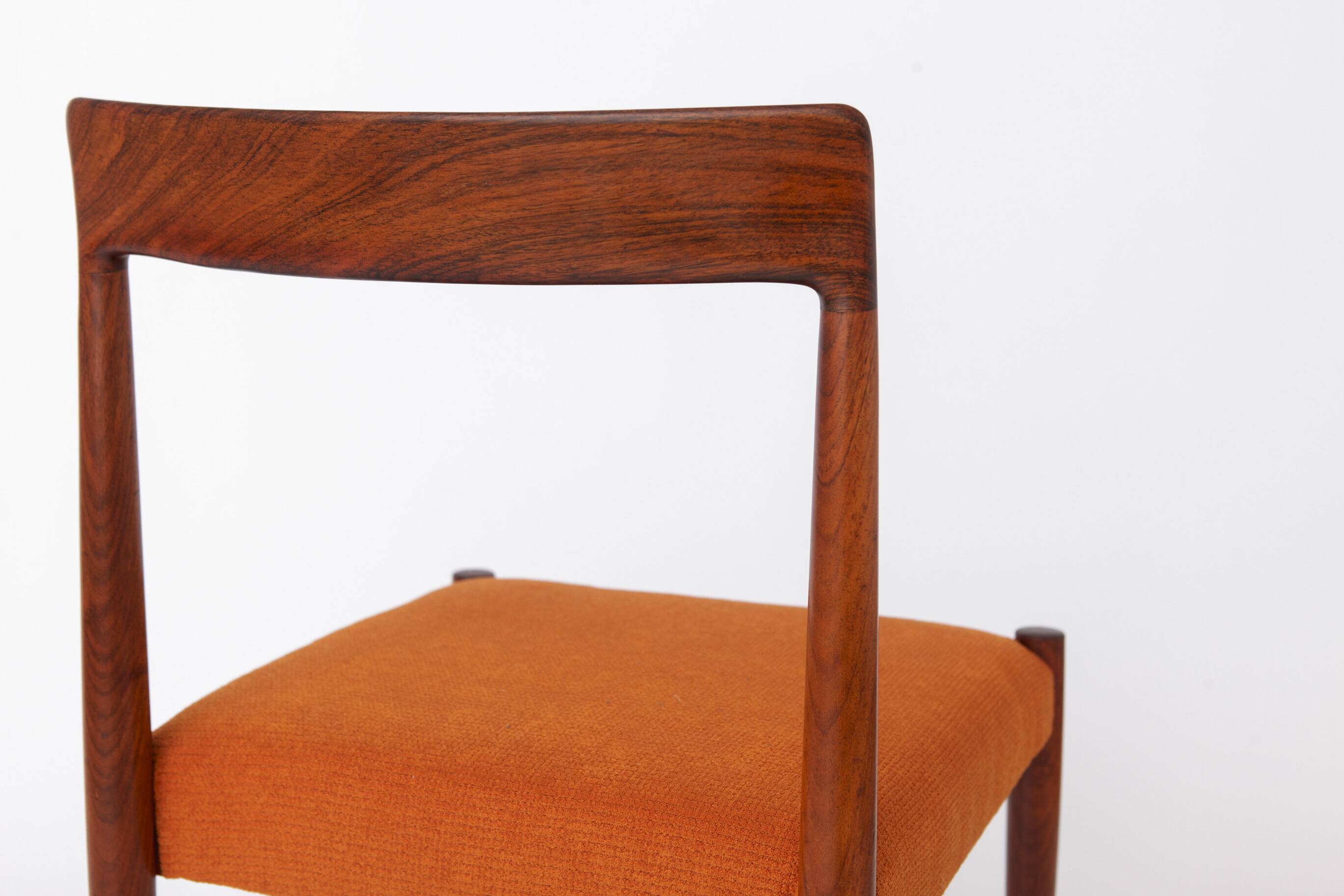 1 of 2 Vintage Lübke Rosewood Dining Chair, 1960s German Mid Century Chair