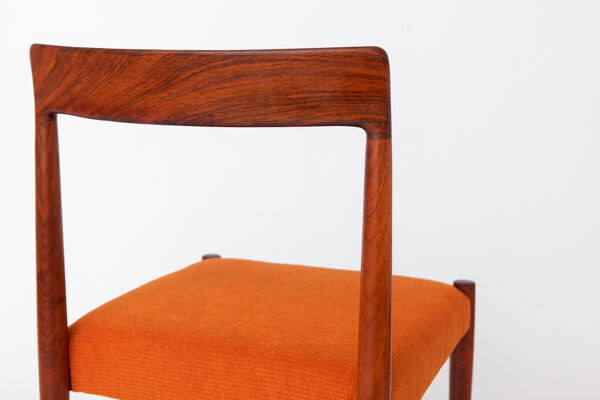 1 de 2 Chaise de salle à manger vintage Lübke en palissandre, années 1960, chaise de style mid-century allemande