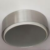 Glass and aluminum ceiling lamp, 1960