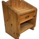 Vintage set of two pine wood bedside tables