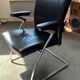 Walter Knoll Dining Chair - armchair / Leather and chrome chair