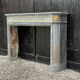 Louis XVI style half-moon fireplace in marble circa 1880