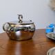 Antique stainless steel sugar bowl by Remy Letang
