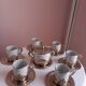 tasses à café italien vintage en argent 800 neuf