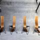 Series of 4 Chairs by Pietro Arosio for Airon 1980