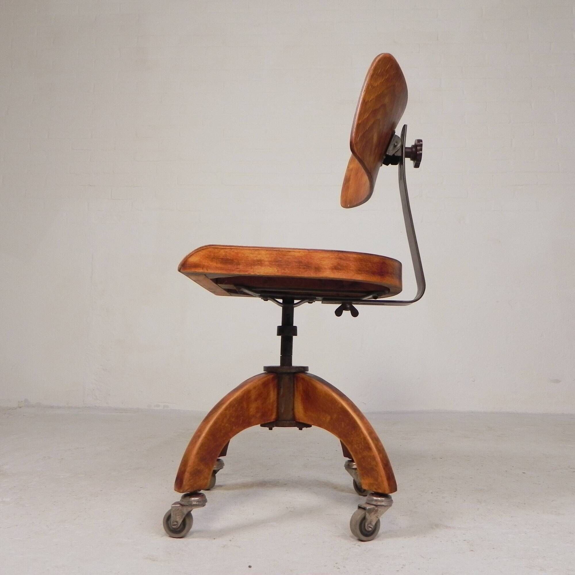 Bauhaus office chair, krenzer studio chair, 1930s
