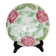 Vintage dessert plate with pink flowers