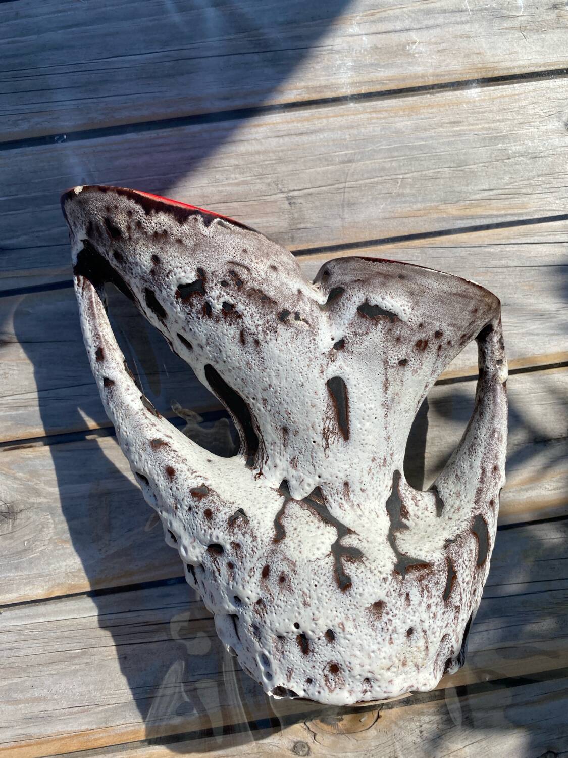 Vintage fat lava vase