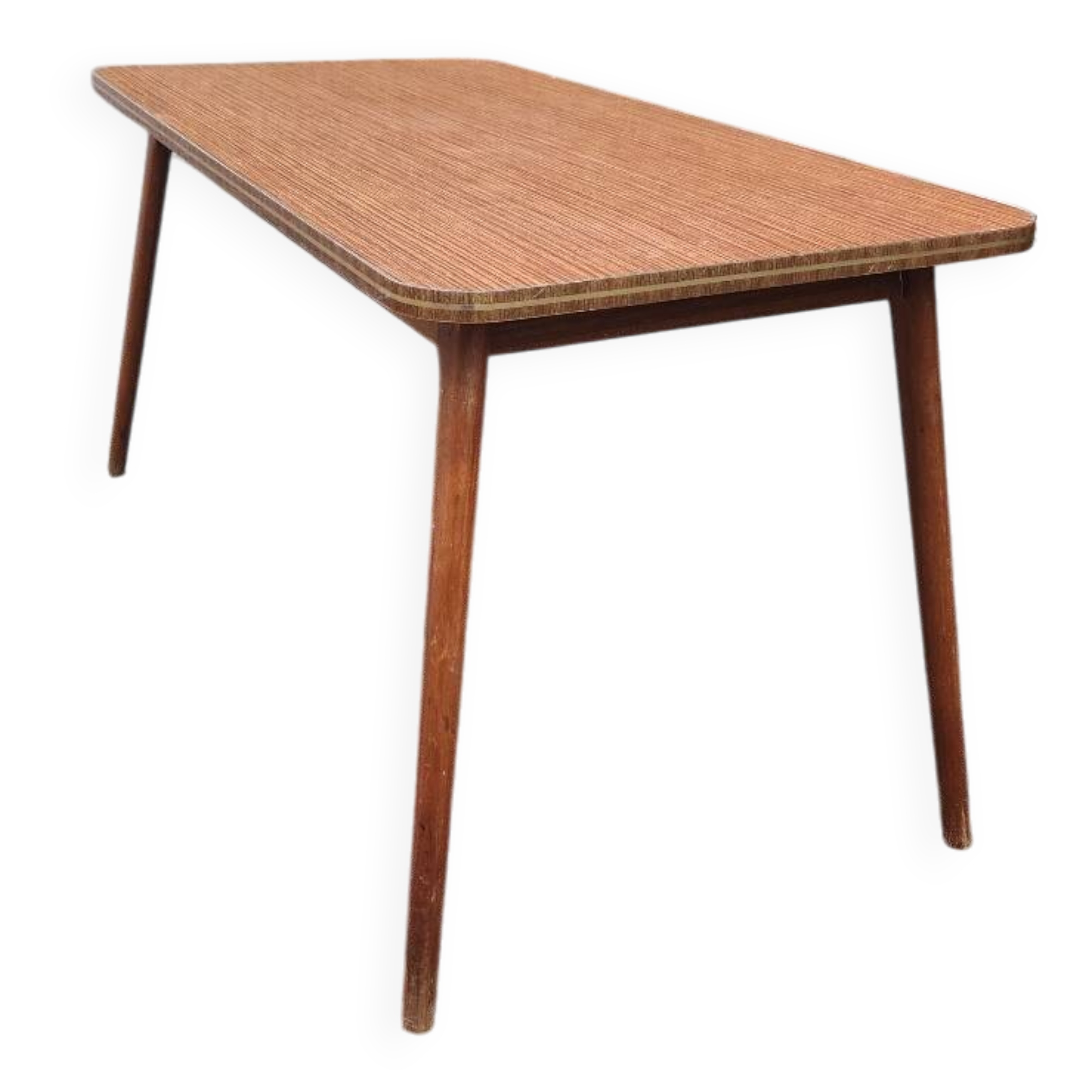 Table basse formica et bois massif