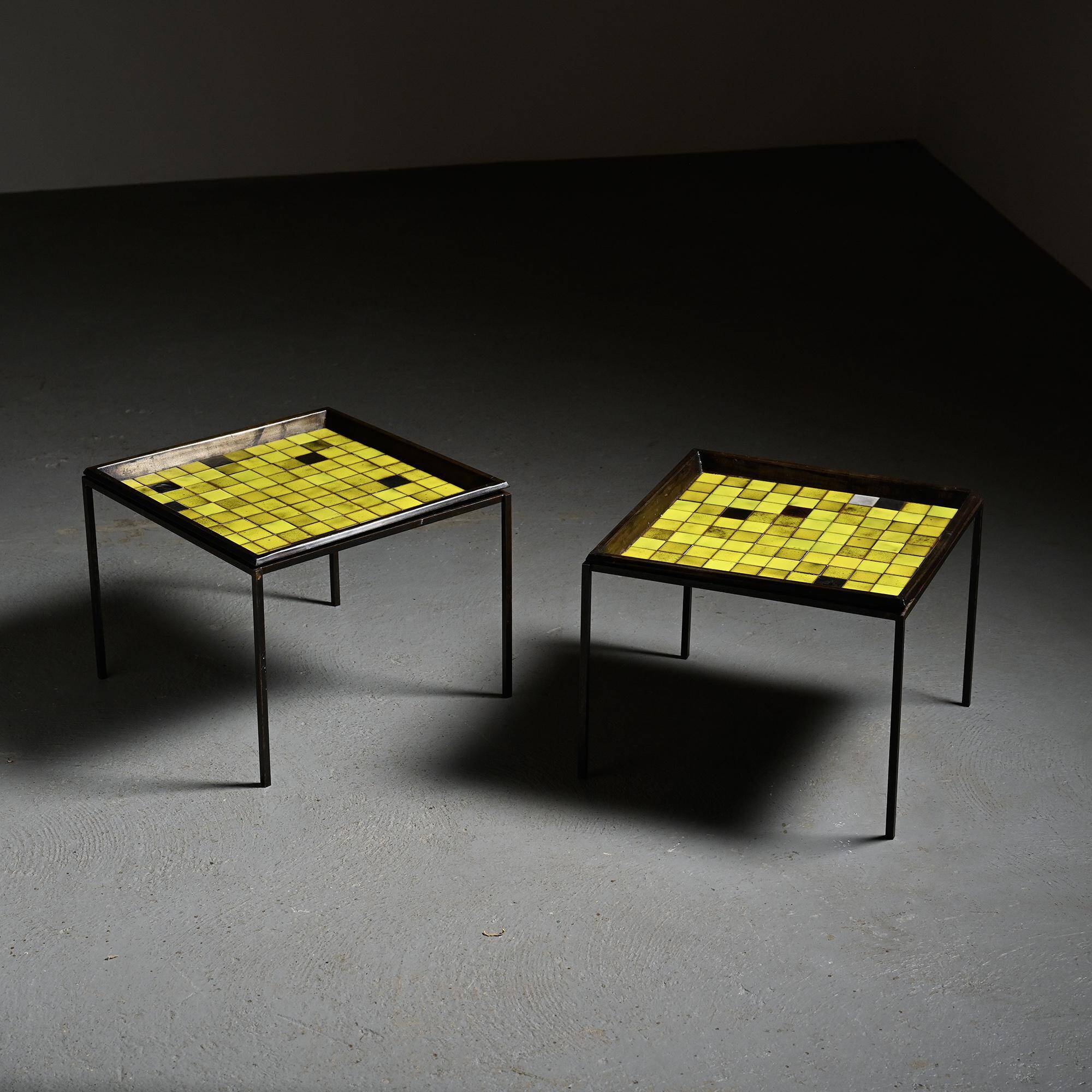 Pair of coffee tables by Mado Jolain & René Legrand, circa 1955