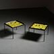 Pair of coffee tables by Mado Jolain & René Legrand, circa 1955